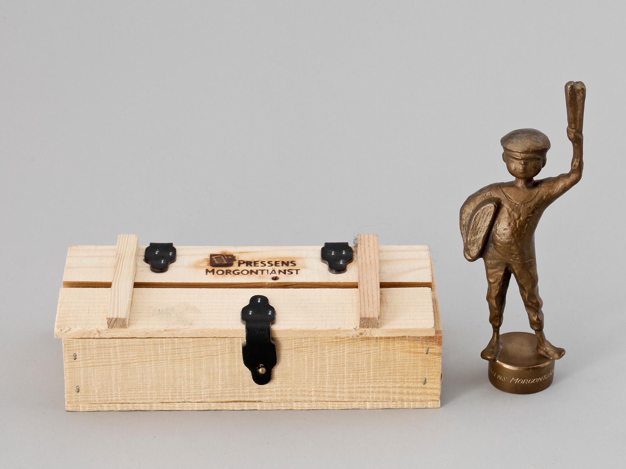 STIG BLOMBERG, skulptur, brons, monogramsign. Gjutarstämpel Herman Bergman.