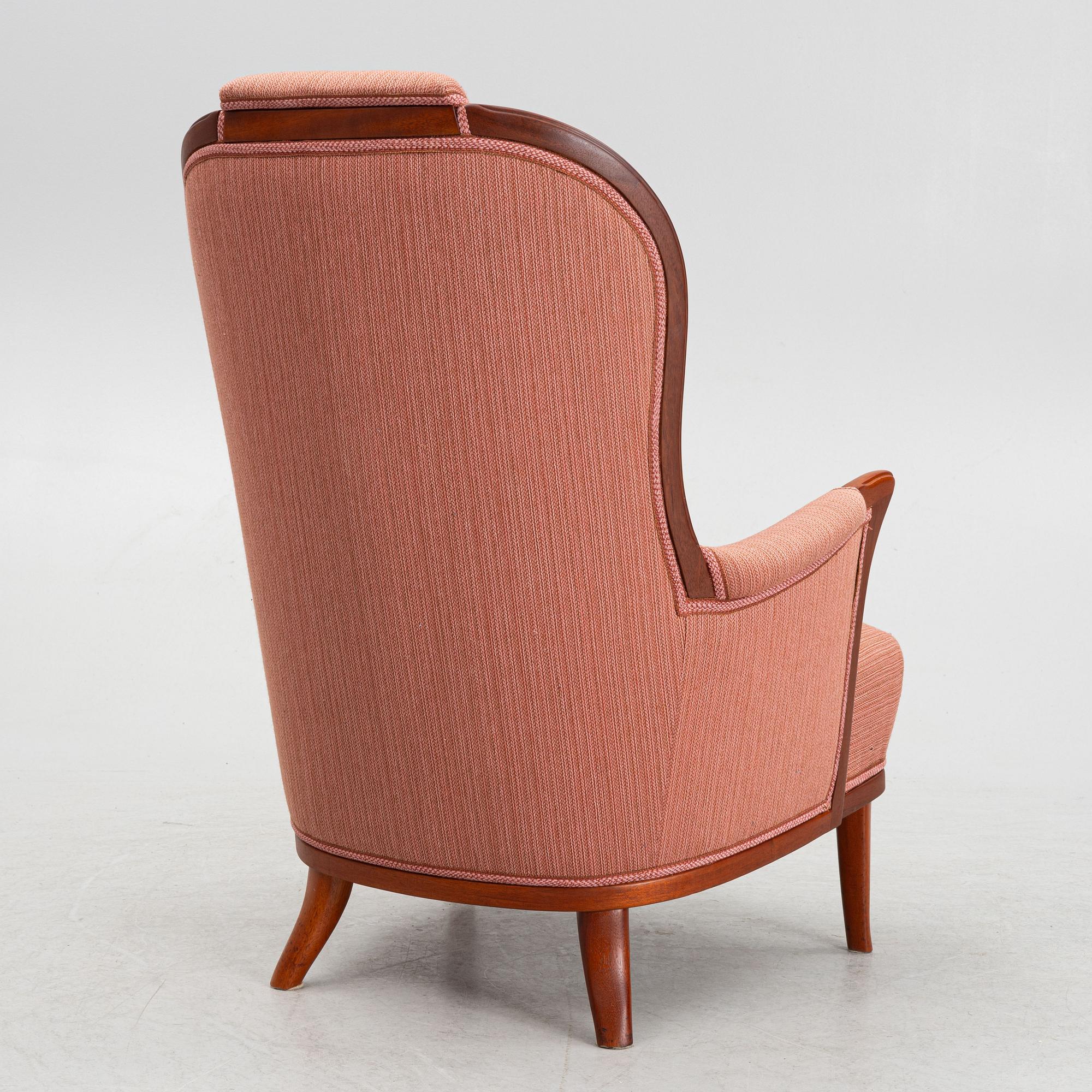 Carl Malmsten, fåtölj, ”Vår fru ”, O.H.Sjögren, 1900-talets andra hälft.