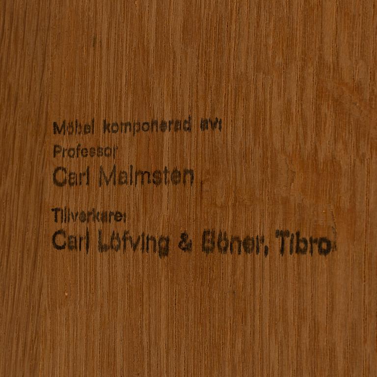 CARL MALMSTEN, soffbord, "Ovalen", för Carl Löfving & Söner, Tibro.
