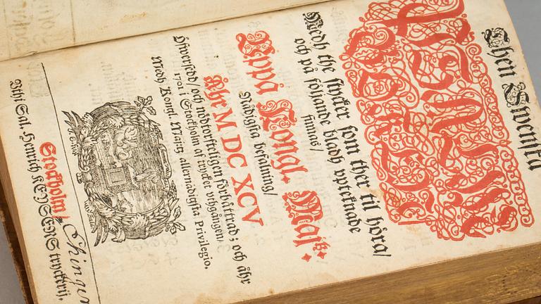 PSALMBOK, "Then swenska psalm boken", Henrich Keyser, Stockholm 1701.