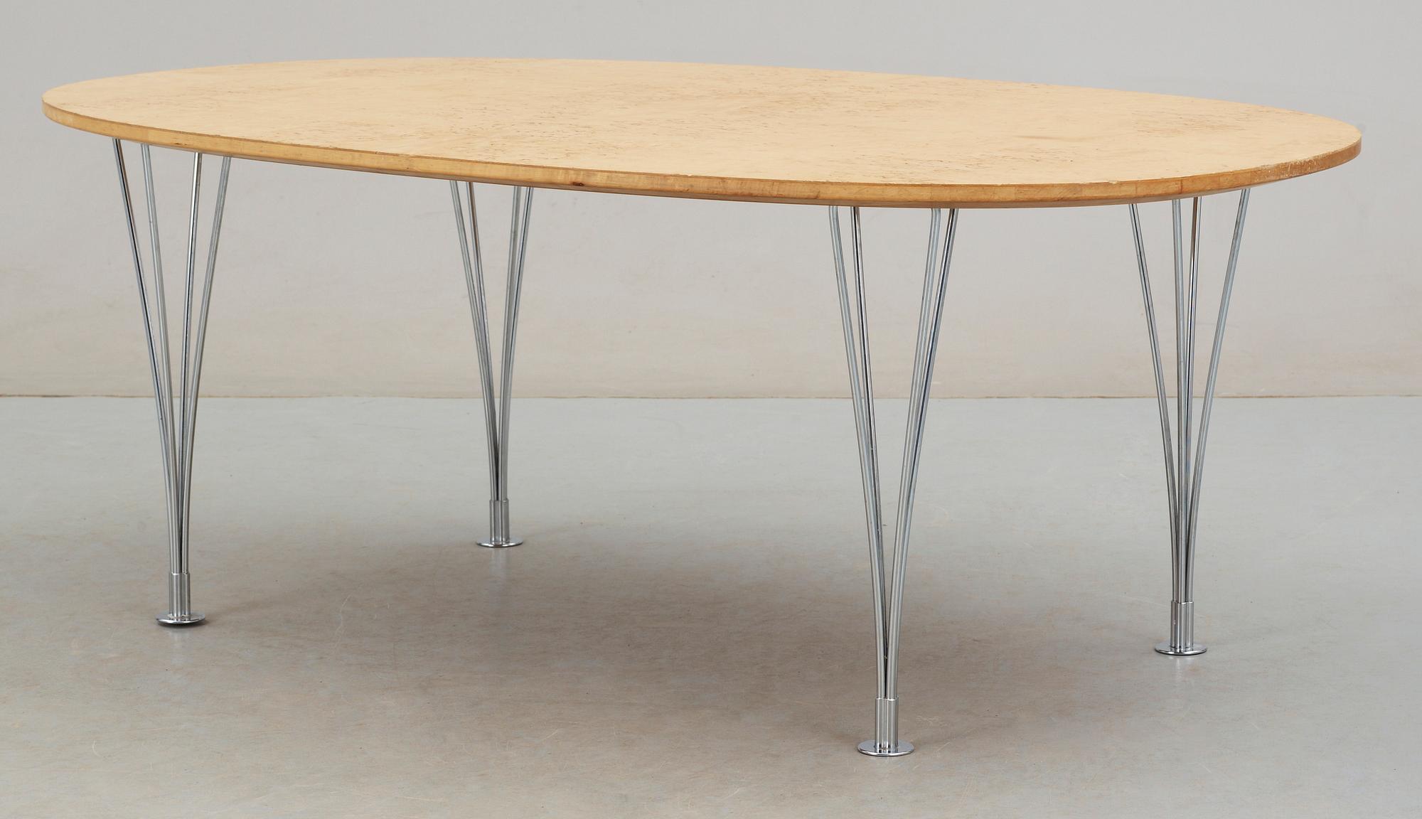 SOFFBORD, "Superellips", Piet Hein & Bruno Mathsson för Fritz Hansen, 1900-talets slut.