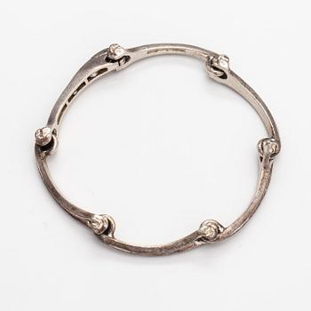 A stelring silver bracelet. Lapponia 1983.