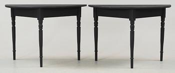 VÄGGBORD / KONSOLBORD, 2 st, 1900-tal.