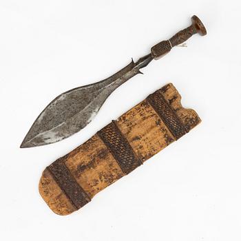 A Luba short sword, Congo,