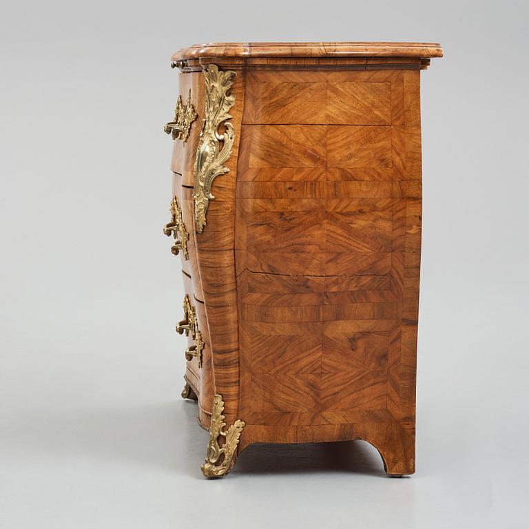 A Swedish Rococo 18th century commode by C Linning (master 1744-1779).