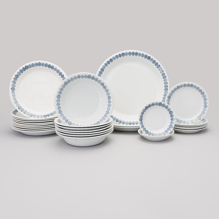RAIJA UOSIKKINEN, SERVIS, 33 delar, "Linnea", Arabia 1954-64.