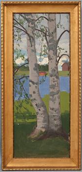 Juho Rissanen, BIRCHES ON THE SHORE.