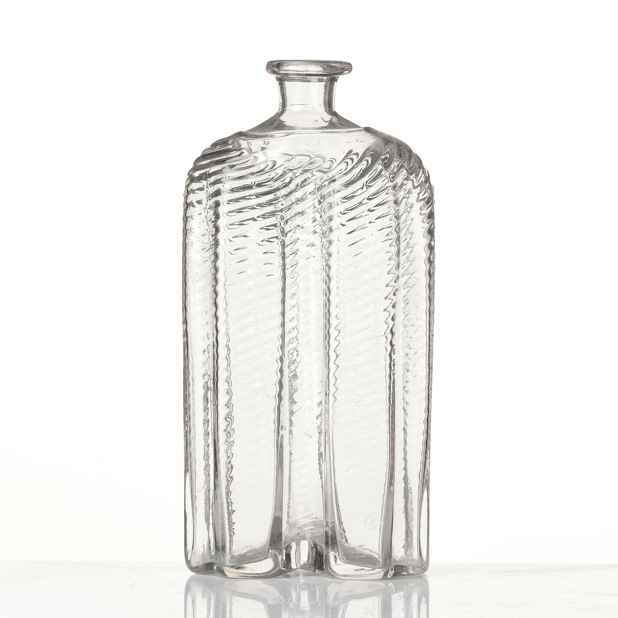 A  Swedish glass bottle, Skånska Glasbruket, 18th century.
