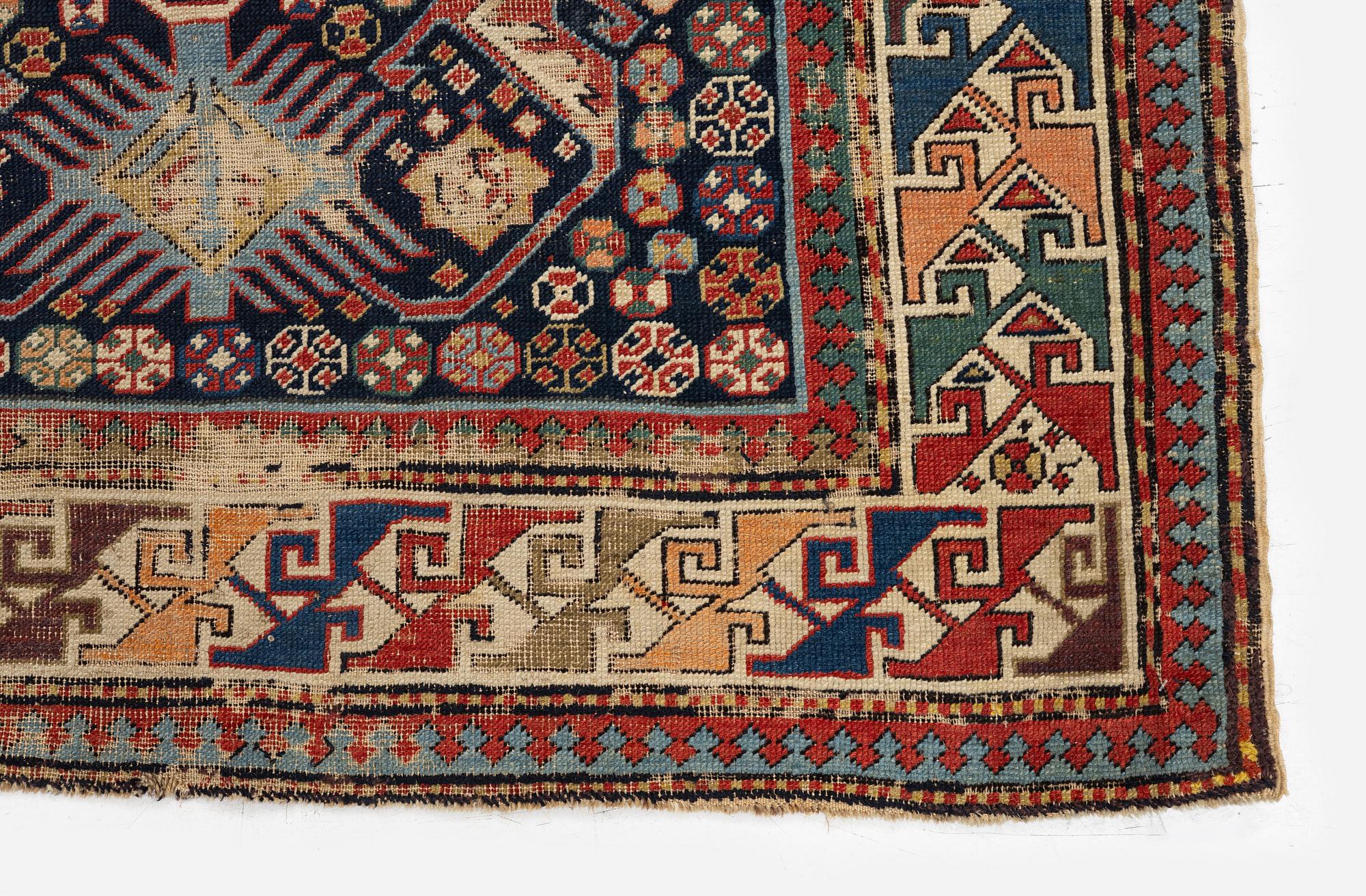 An antique Kuba prayer rug East Caucasus, c. 192 x 119 cm.