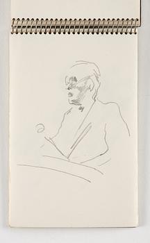 Lotte Laserstein, 10 små skissblock med teckningar.