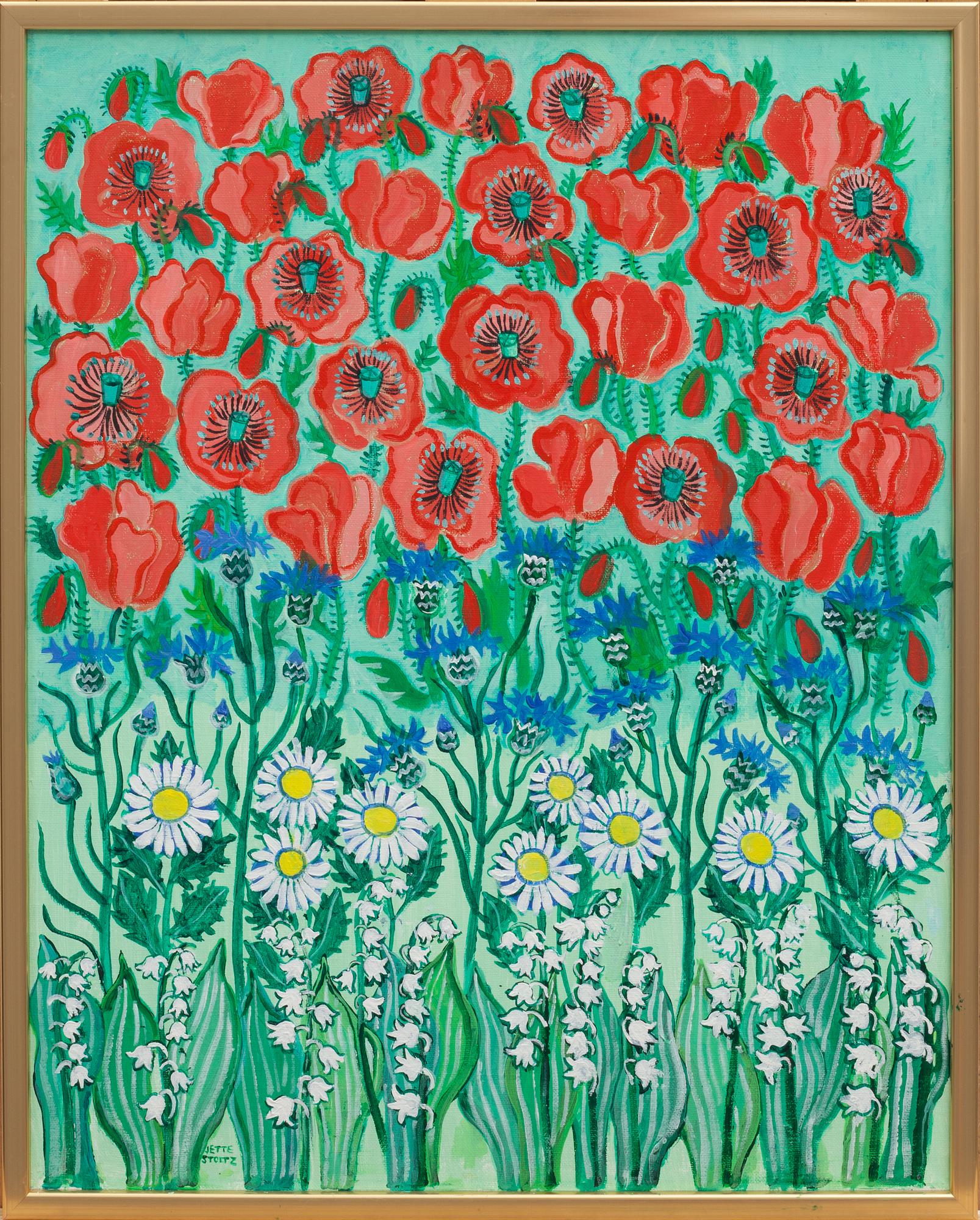 JETTE STOLTZ, olja på duk. Signerad.