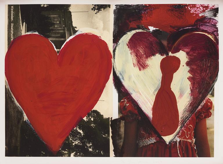 Jim Dine, "Wiesbaden", ur "Hearts from Nikolaistrasse".