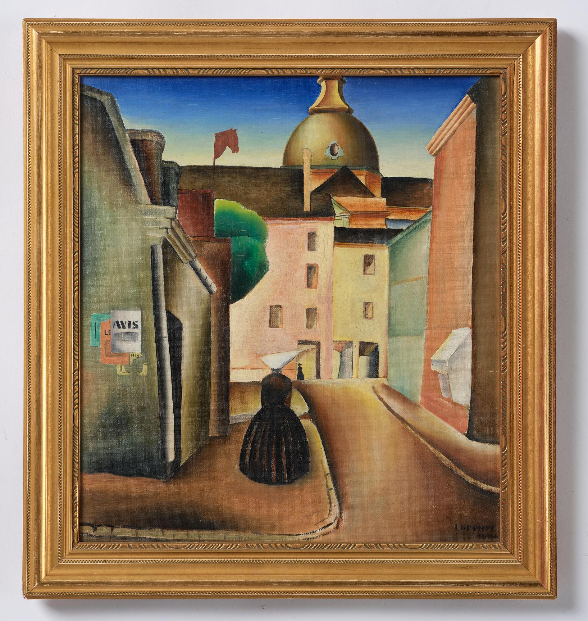 Waldemar Lorentzon, Cityscape, France.