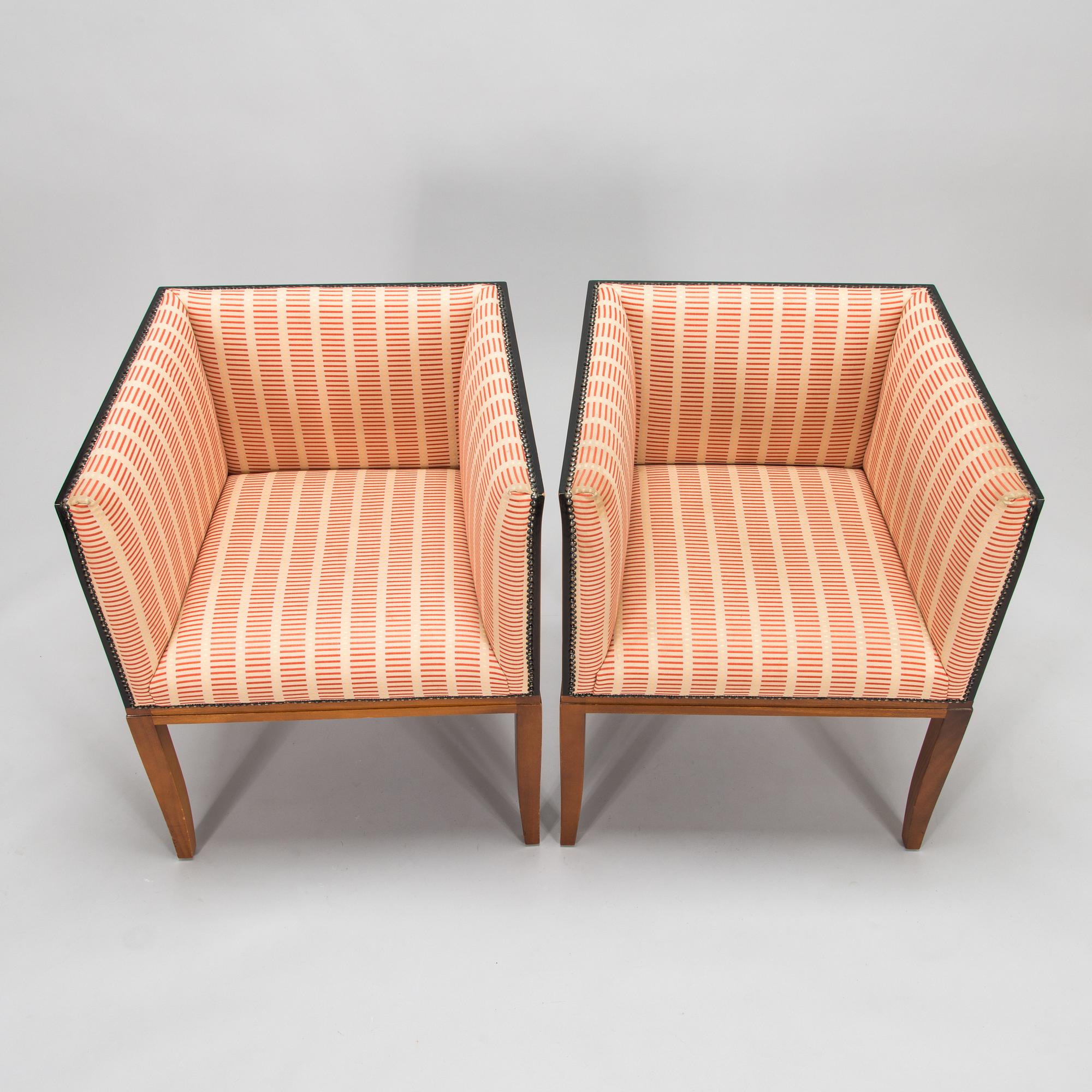 Eliel Saarinen, a late 20th-century 5-piece 'Saarinen house' furniture suite, Adelta oy, Finland.