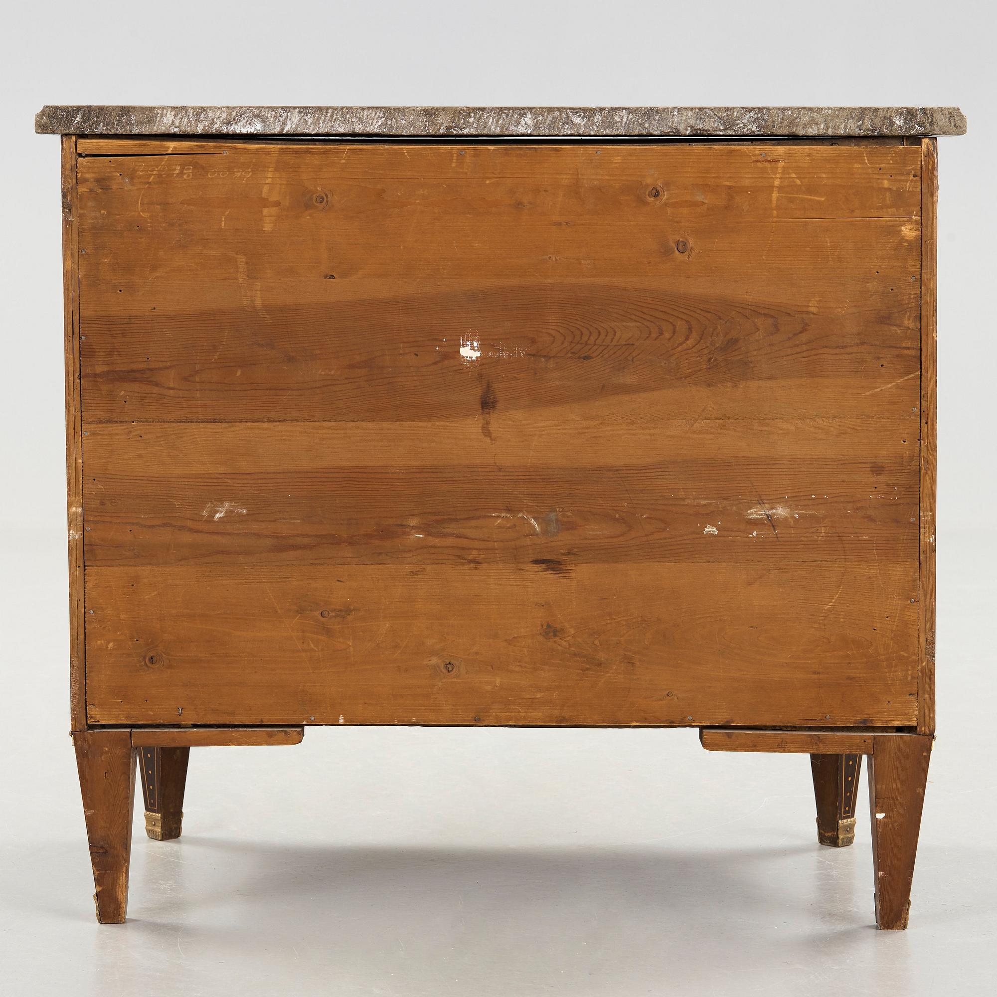 BYRÅ, tillskriven Nils Petter Stenström (mästare i Stockholm 1781-1790). Gustaviansk, 1700-talets slut.