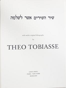 Theo Tobiasse, portfolio with 12 lithographs in colours, 1976, signed 124/200.