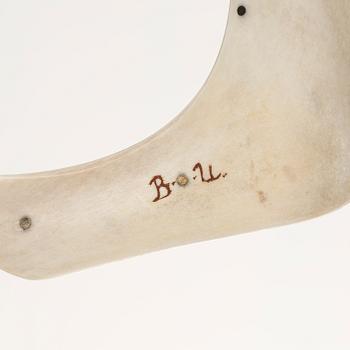 Bengt Olaf Unga, half-horn knife, signed.