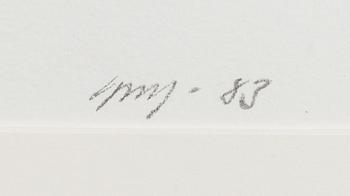 GUY FRISK, akvarell, signerad och daterad -83.