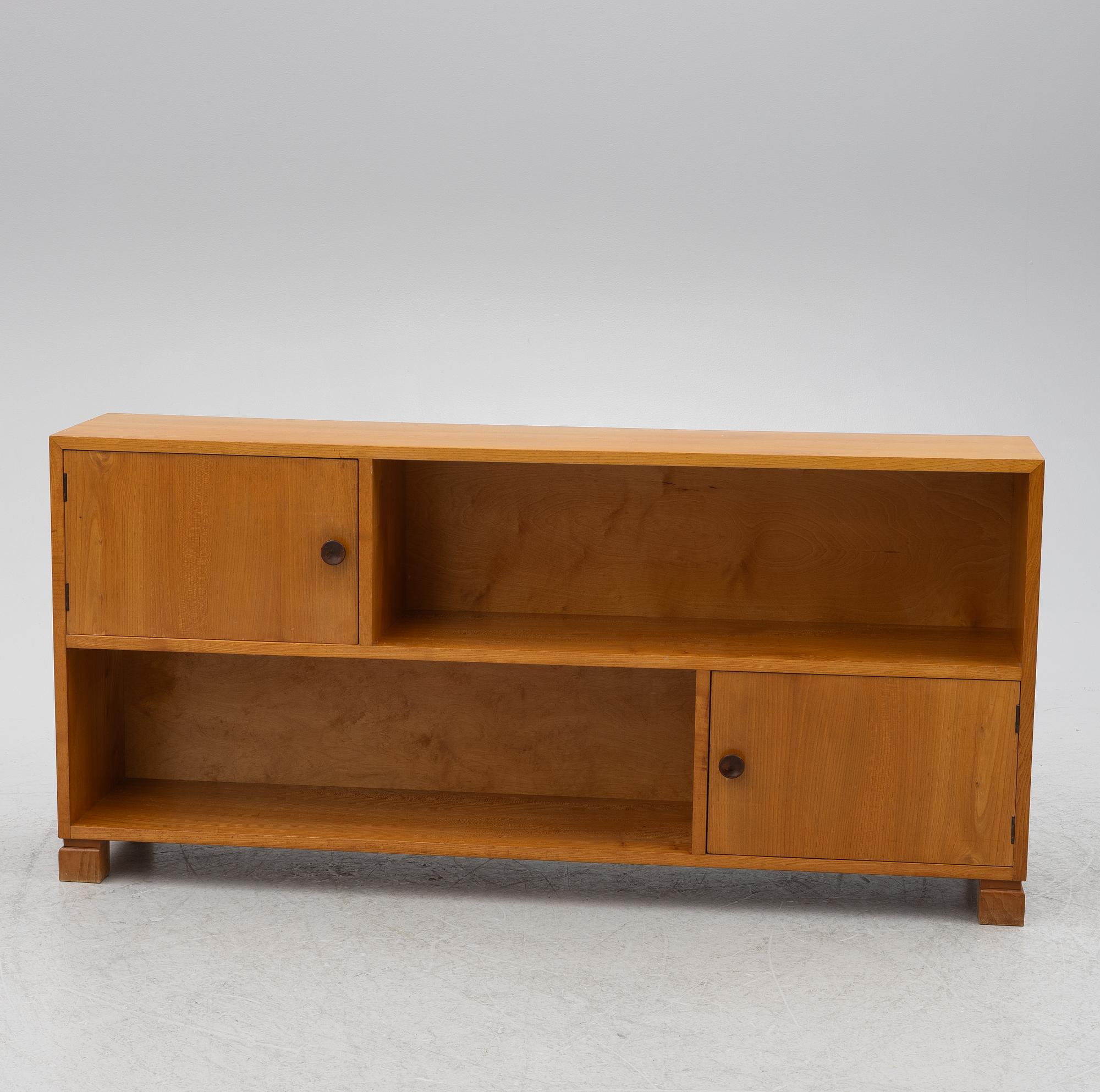 Bookcase with cabinet, AB Peterström & Karlsson Furniture Factory, Nybro, 1930s.