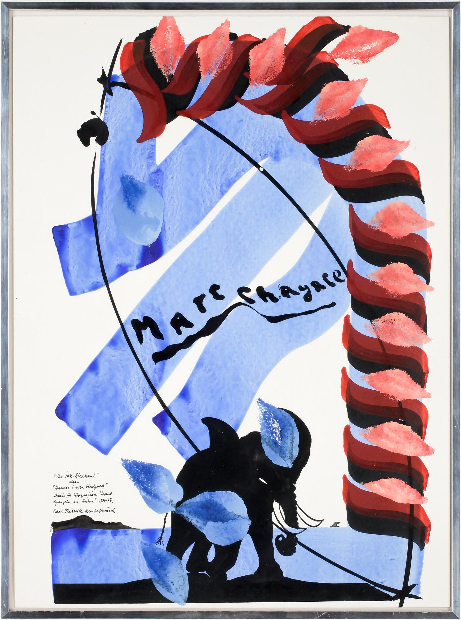 CARL FREDRIK REUTERSWÄRD, olja på papper, signerad.