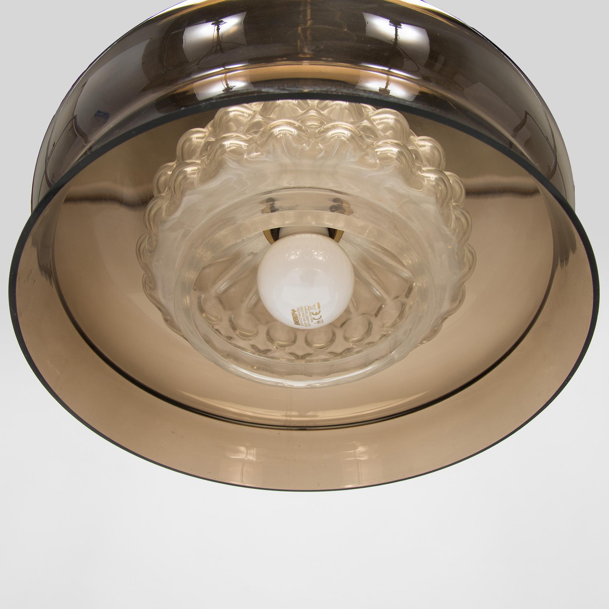 Carl Fagerlund, a “Bubblan” ceiling light, Orrefors, late 20th century.