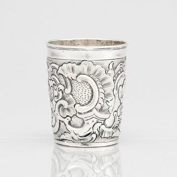 A Russian silver beaker, mark of Feodor Petrov, Moscow 1766.