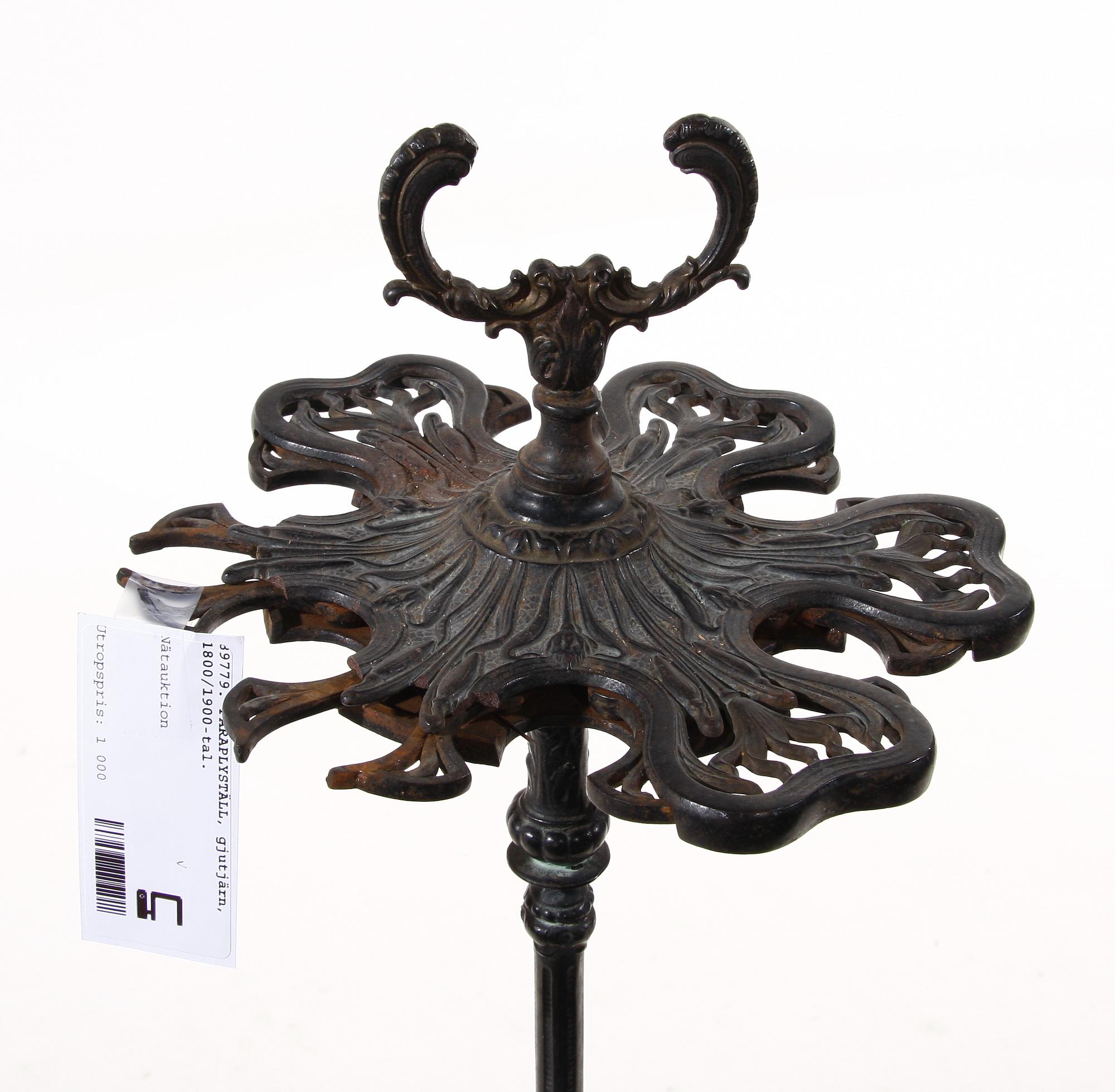 PARAPLYSTÄLL, gjutjärn, 1800/1900-tal.