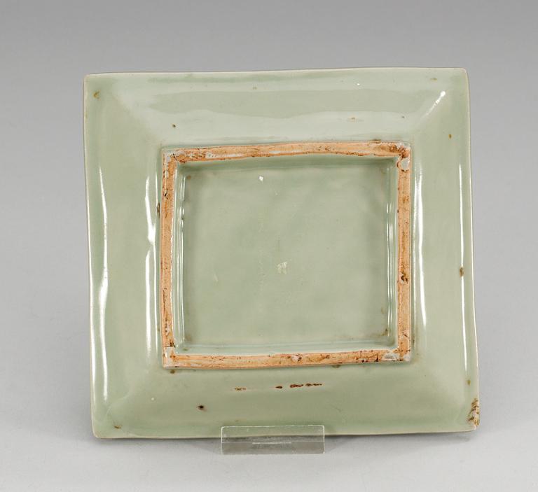 A celadon dish, Ming dynasty (1368-1644).