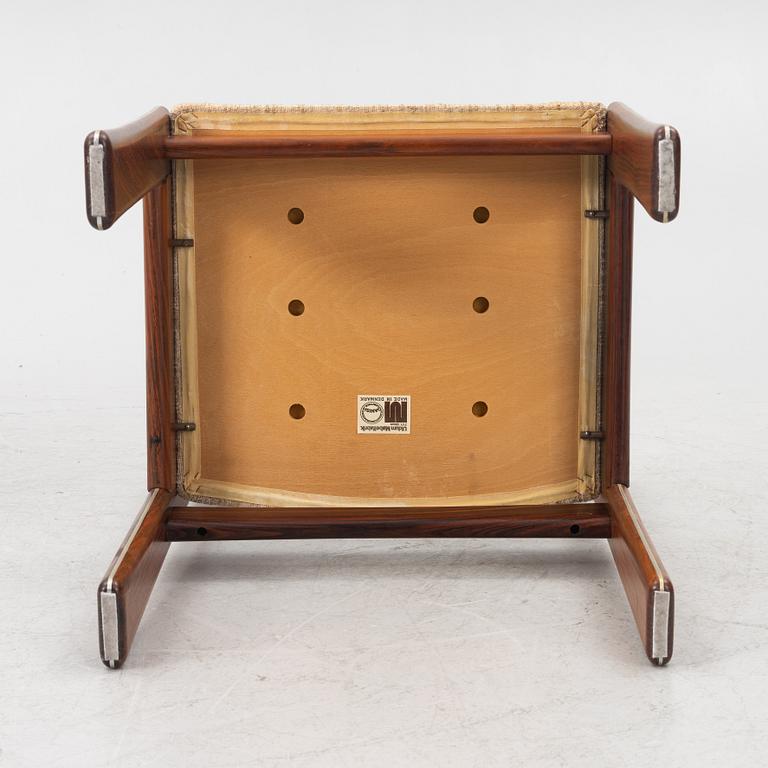 A dining table and six chairs, Uldum Møbelfabrik, Denmark, 1960's/70's.