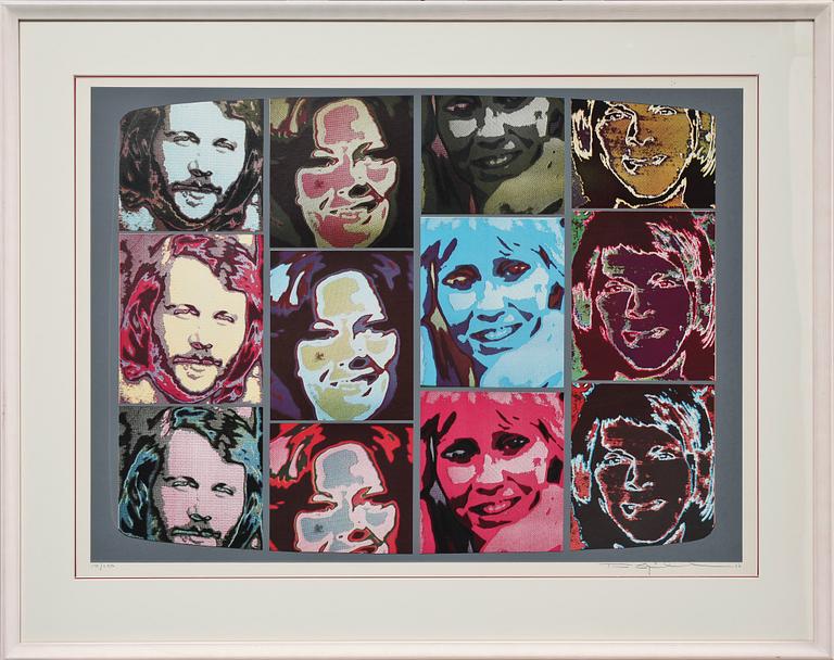 TURE SJÖLANDER, serigrafi, sign, dat -77 o numr 141/250.