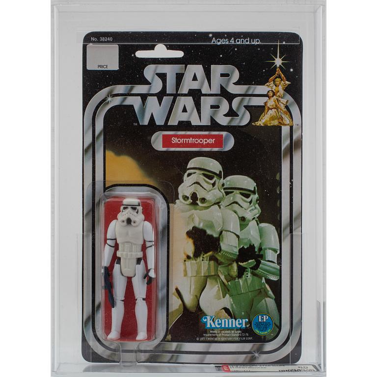 STAR WARS, Stormtrooper, 12 back-a, AFA 80 NM, Kenner 1978.