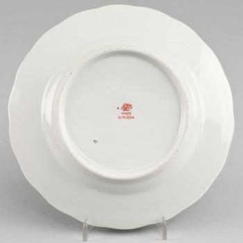 KAFFESERVIS, 20 delar, porslin, Ryssland, 1900-talets andra hälft.