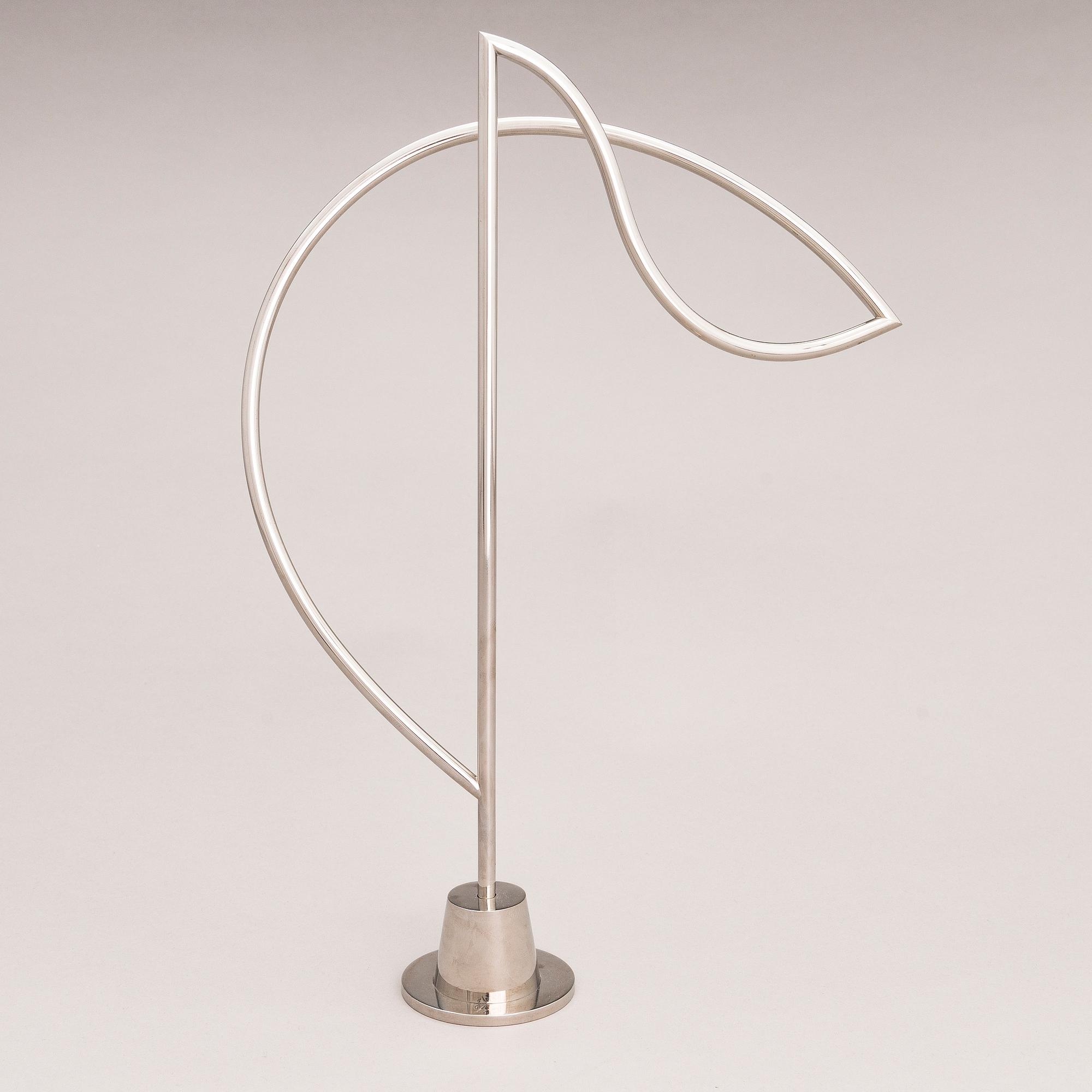 KARI HUHTAMO, sculpture, steel, signed and dated 1990, numbered 2/5.