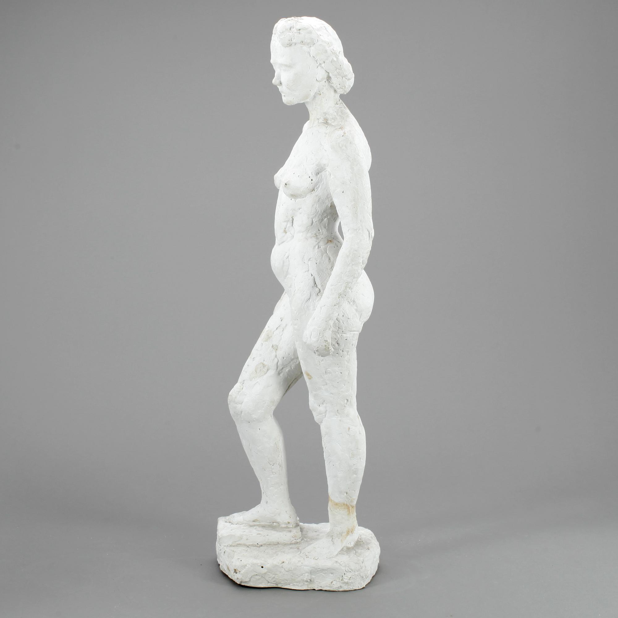 OKÄND KONSTNÄR, gips, signerad, daterad -57.