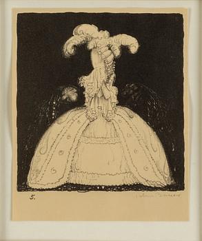 JOHN BAUER, lithograph, signed John Bauer and numbered 5. in pencil.