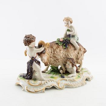 Figurin Rudolstadt Tyskland 1900-talets första hälft porslin.