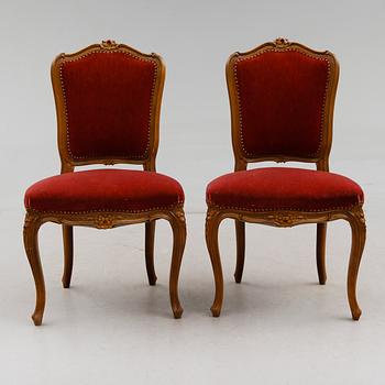 STOLAR, 1 par, rokokostil, 1900-talets andra hälft.