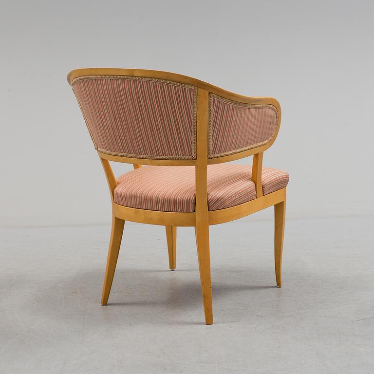An armchaire by Carl Malmsten, "Jonas love", second half of the 20th century.