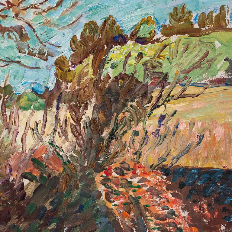 Axel Nilsson, oil on panel, signed.