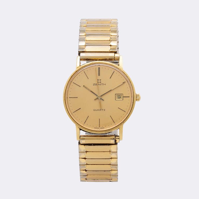 ZENITH, wristwatch, 18K, 33 mm.