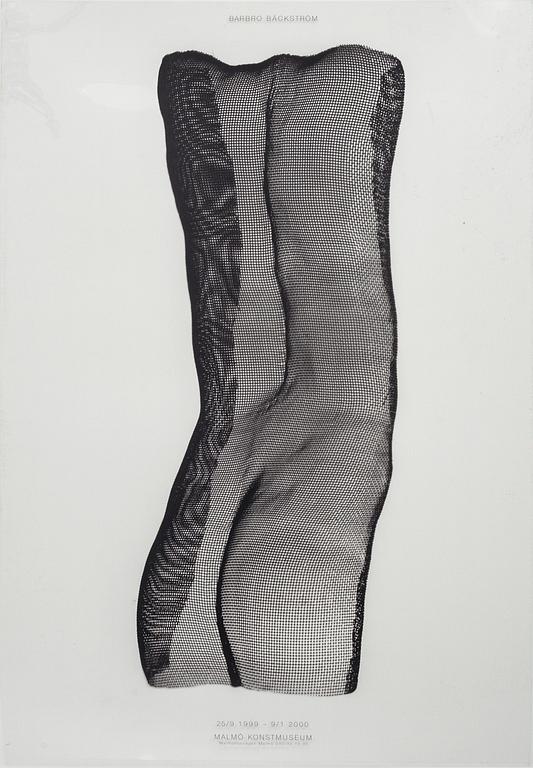 BARBRO BÄCKSTRÖM, utställningsaffisch, screentryck på plast.