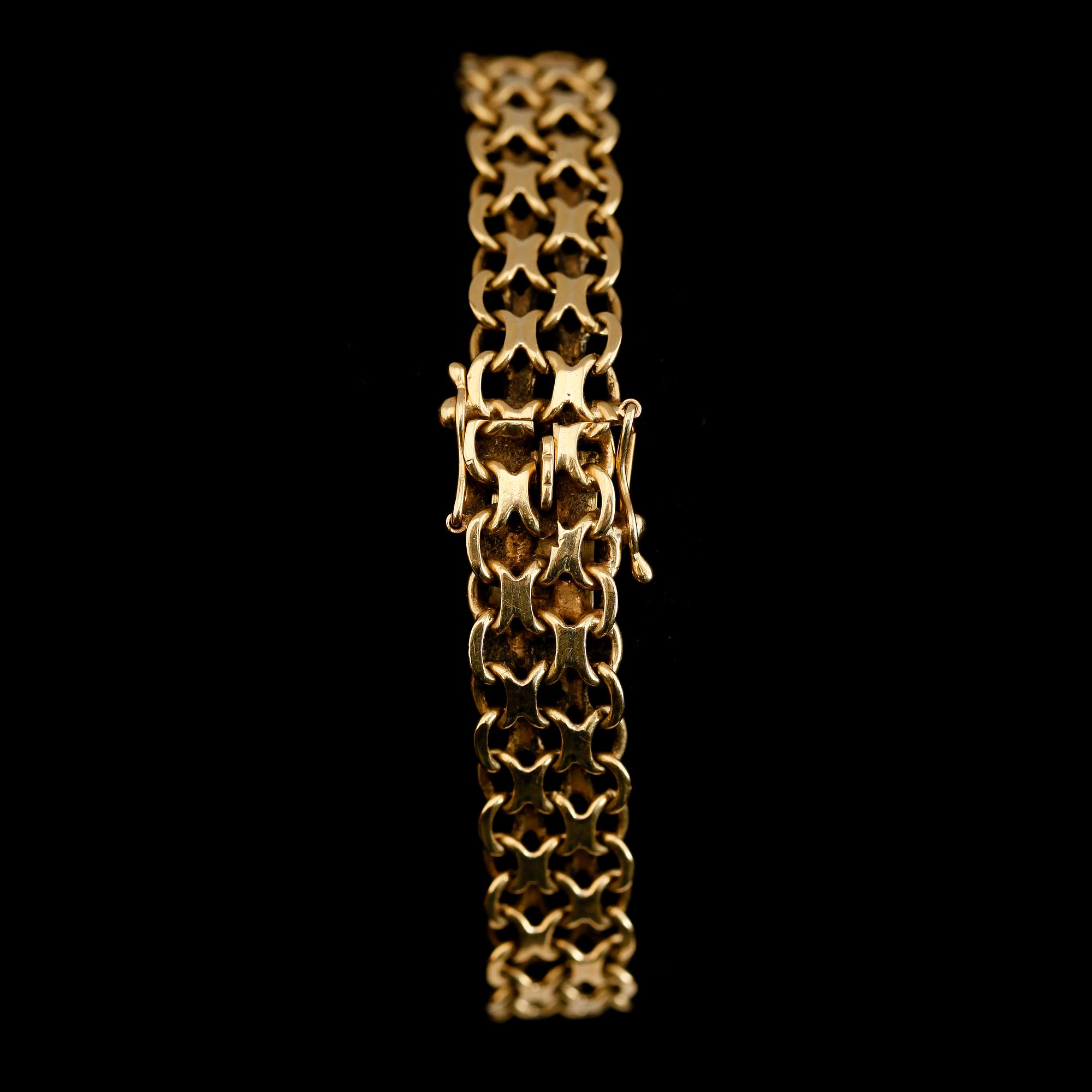 ARMBANDSUR, Omega, 18K guld. Vikt ca 22 g.