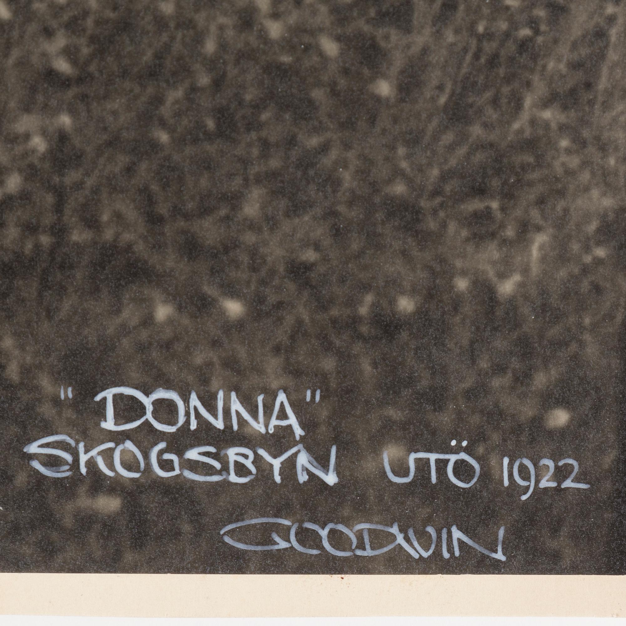 HENRY B. GOODWIN, photography, signed Goodwin and dated Utö 1922.