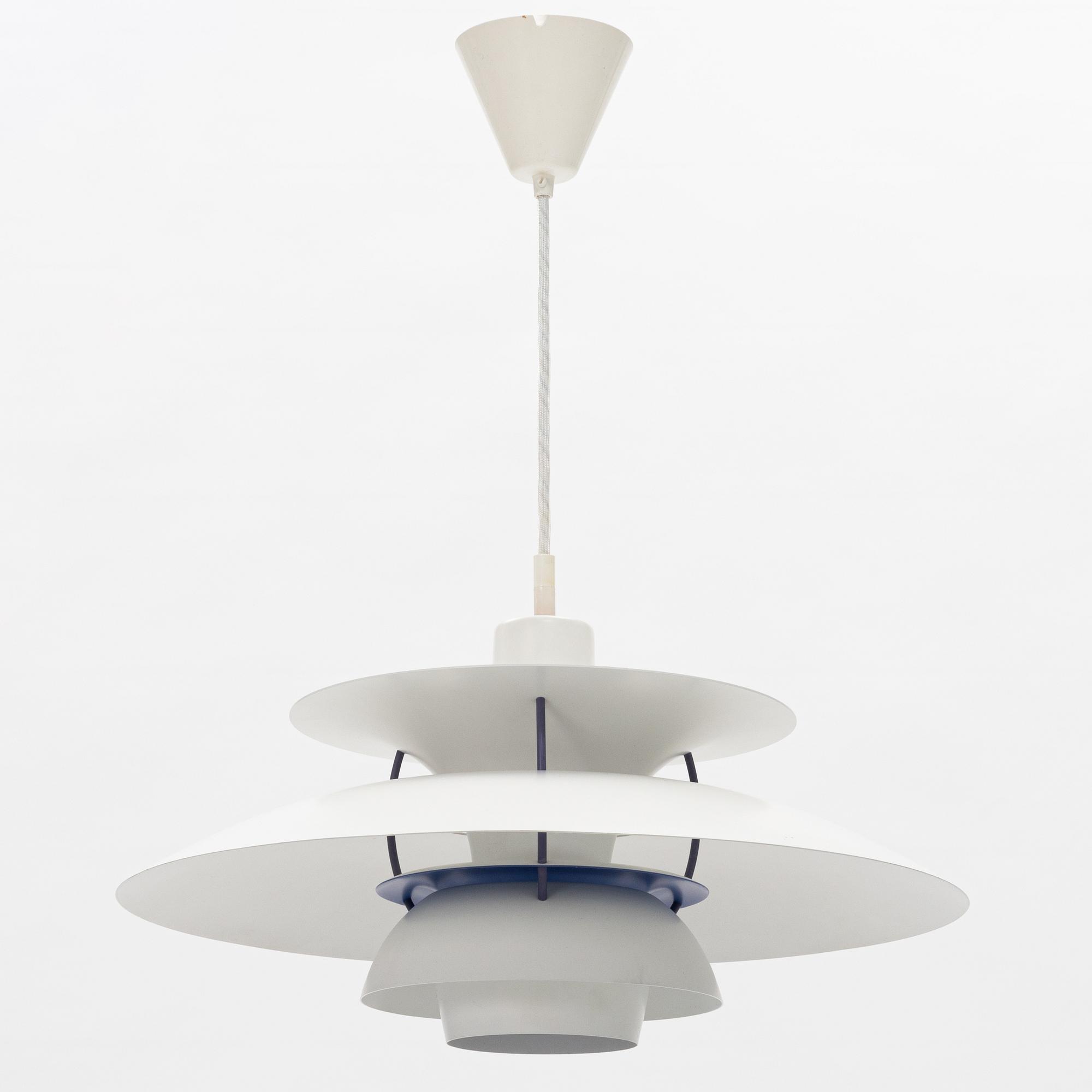 Poul Henningsen, taklampa, "PH 5", Louis Poulsen, Danmark.