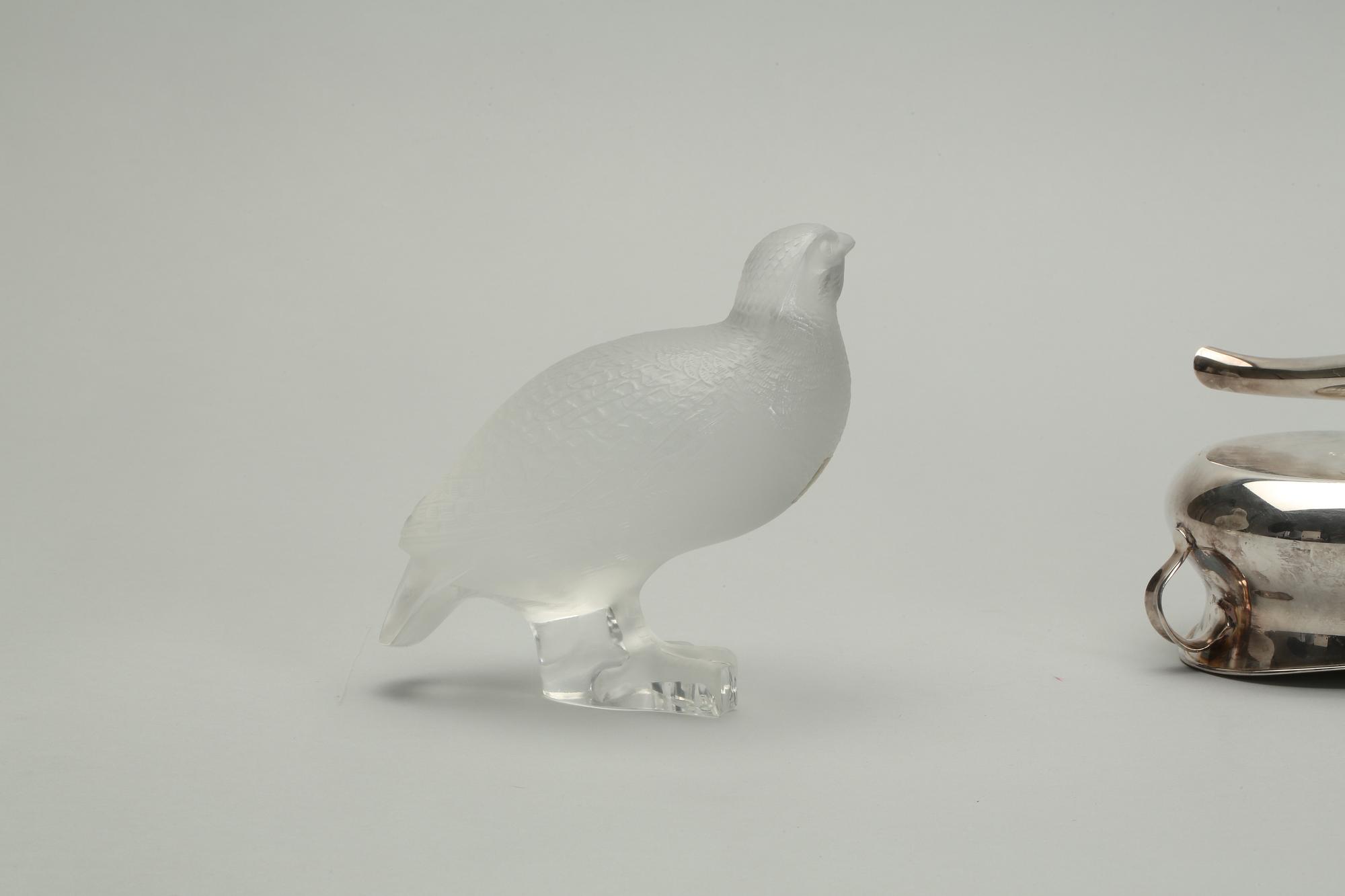FIGURIN, signerad Lalique France, glas, 1900-talets andra hälft.