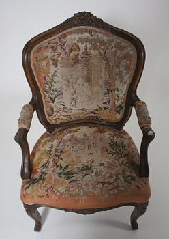 KARMSTOL, Louis XV-stil.
