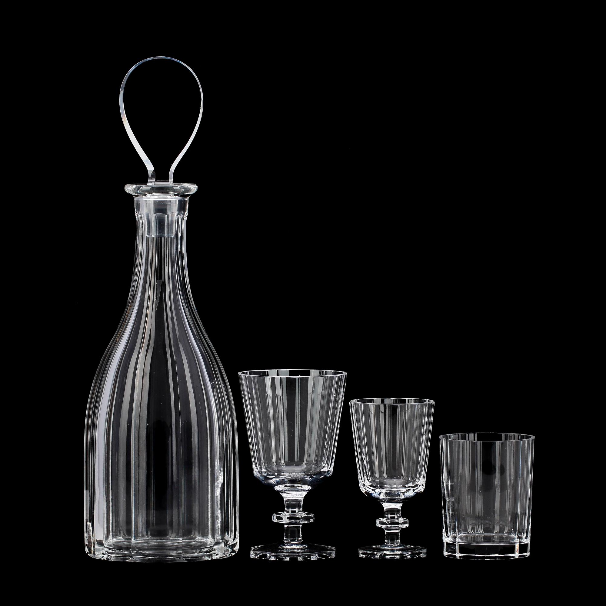 SERVIS, 34 delar, glas, "Karlberg", Elis Bergh Kosta.