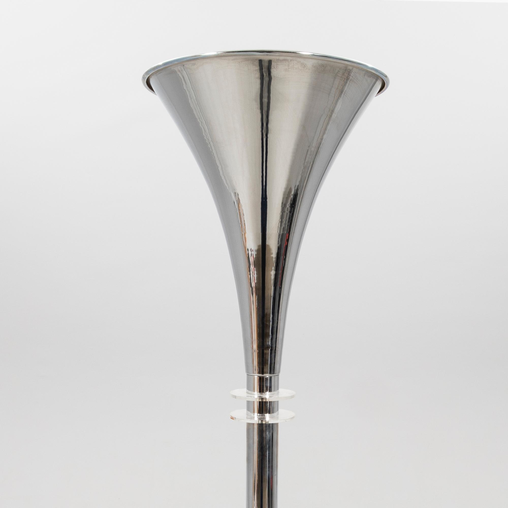 Floor lamp, uplight, Art Deco style, late 20th century.