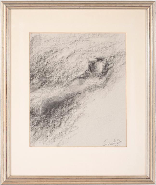 EVERT LUNDQUIST, teckning, sign.