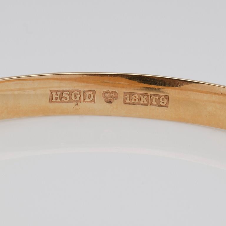 ARMBAND, 18K guld och bergskristall, svenska stämplar, 1969.